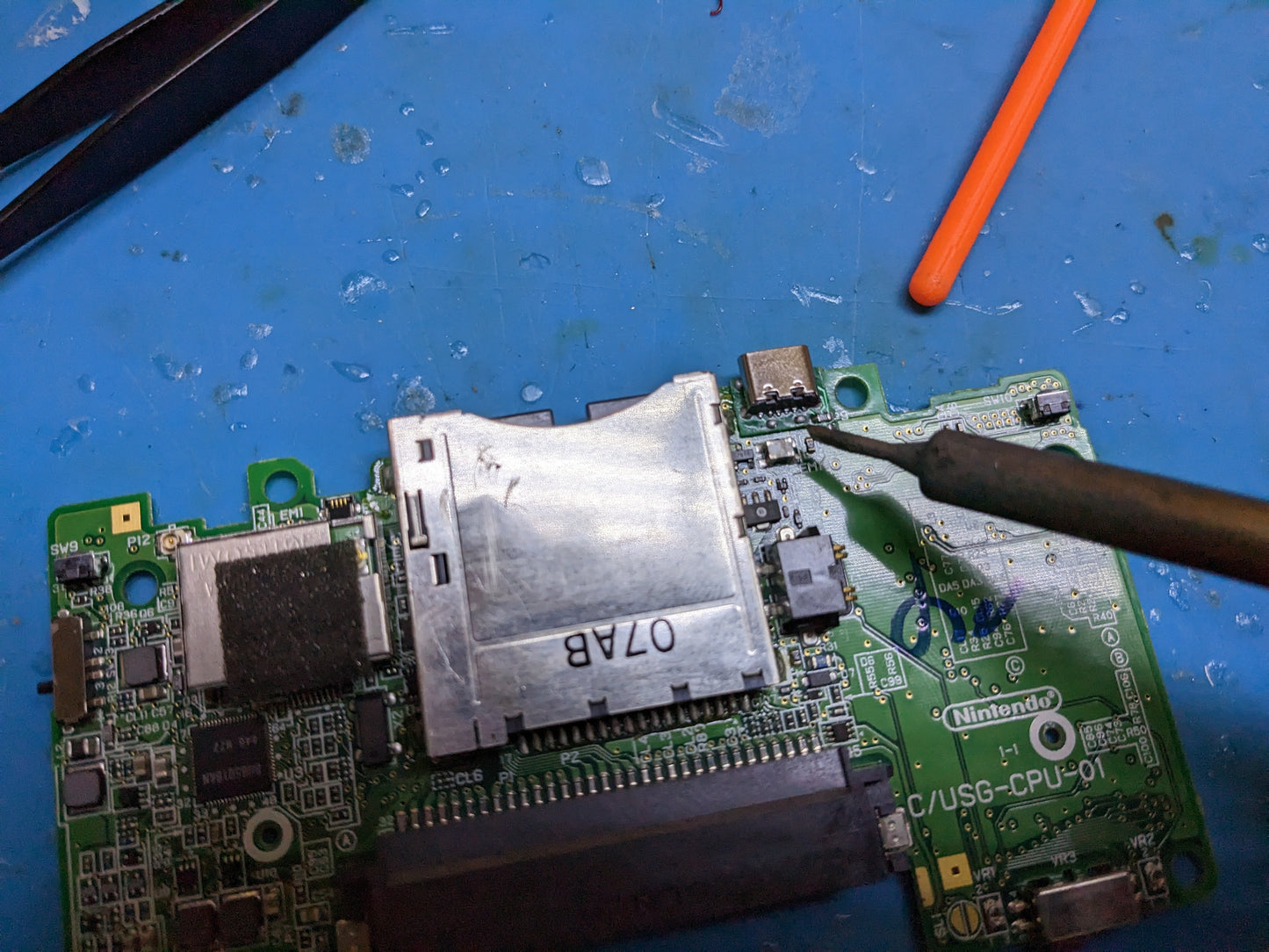 USB-C Mod til Nintendo DS Lite