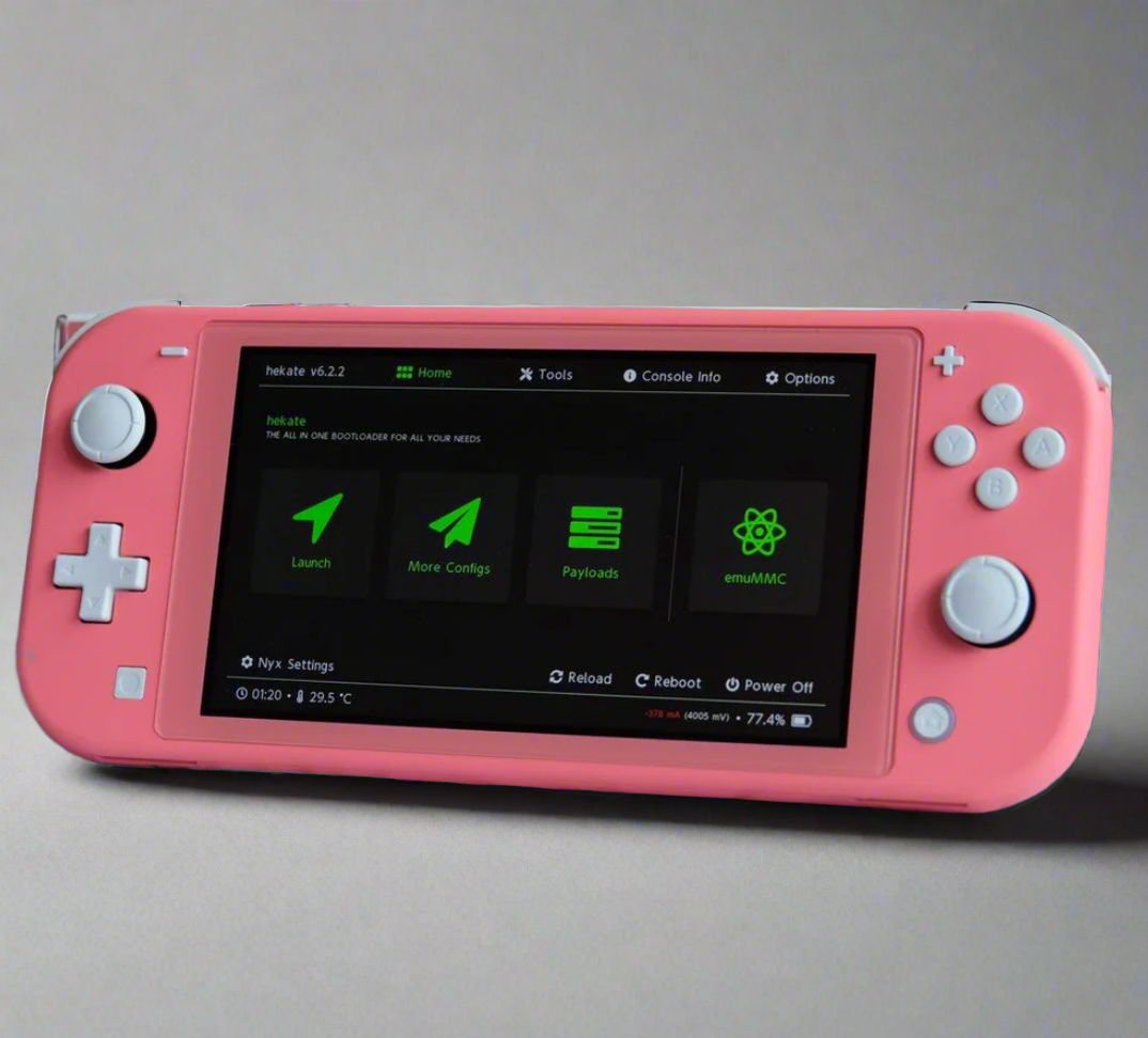 Ferdig Moddet Nintendo Switch Lite