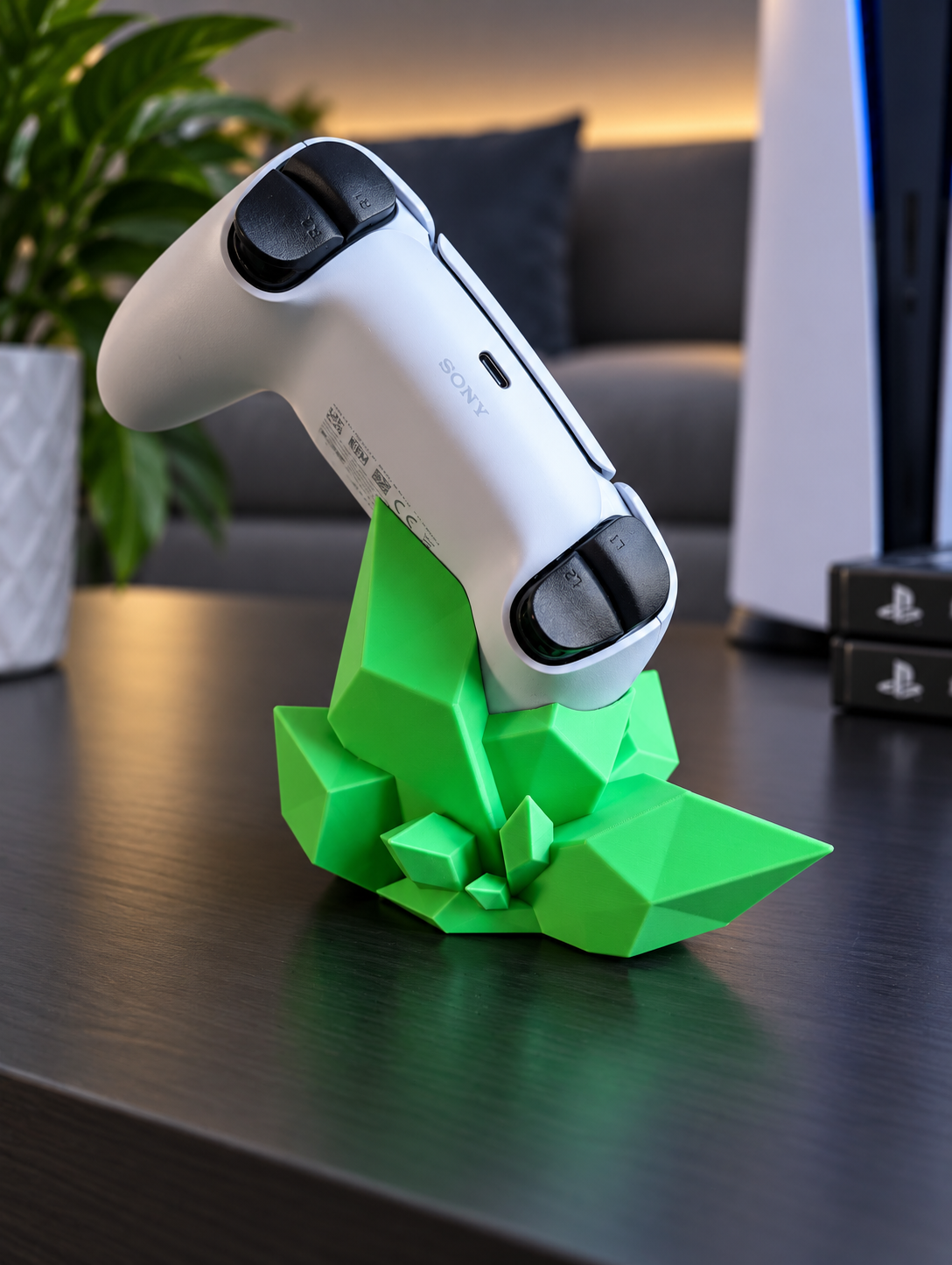 PS5 DualSense Kontrollerstand – Crystal Edition
