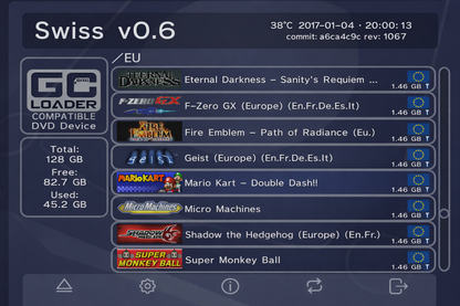 CubeODE V1.2 – Optical Drive Emulator for Nintendo GameCube (Spill fra SD-kort)