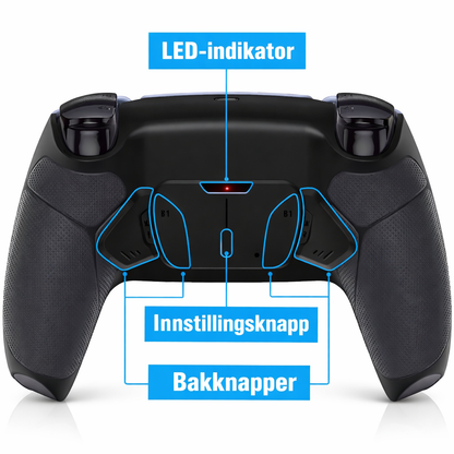 PS5 DualSense - Back Paddles Mod installasjon (Ekstra bakknapper)