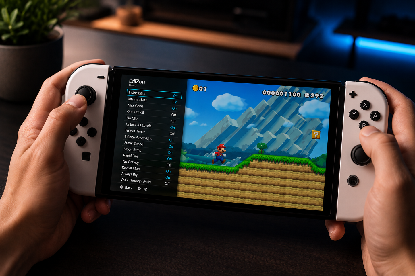 Ferdig Moddet Nintendo Switch OLED Spillkonsoll