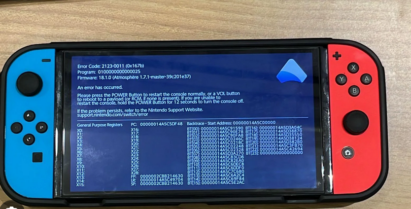 Reparasjon av mislykket Nintendo Switch Modding