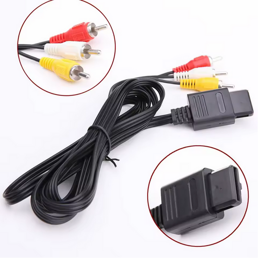 AV Video Kabel til Nintendo 64/Gamecube/Super Nintendo