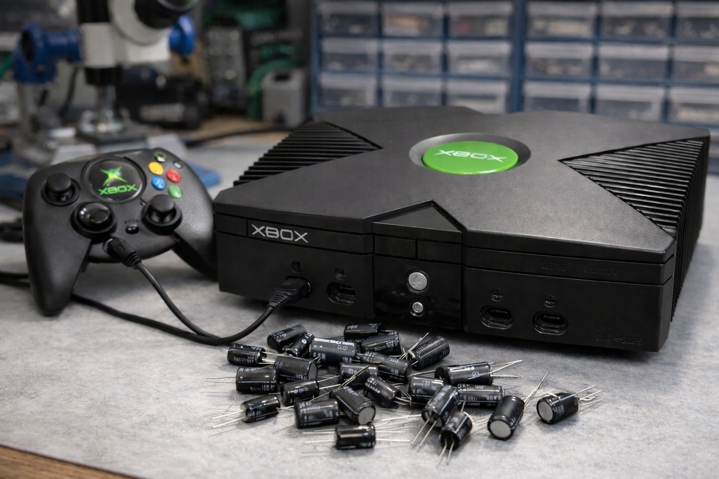 Original Xbox Recap / kondensatorbytte